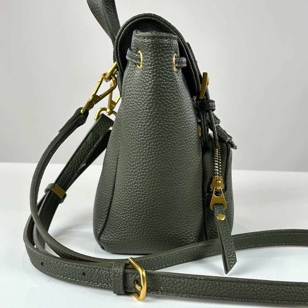 Stylish Green Leather Backpack - image 3